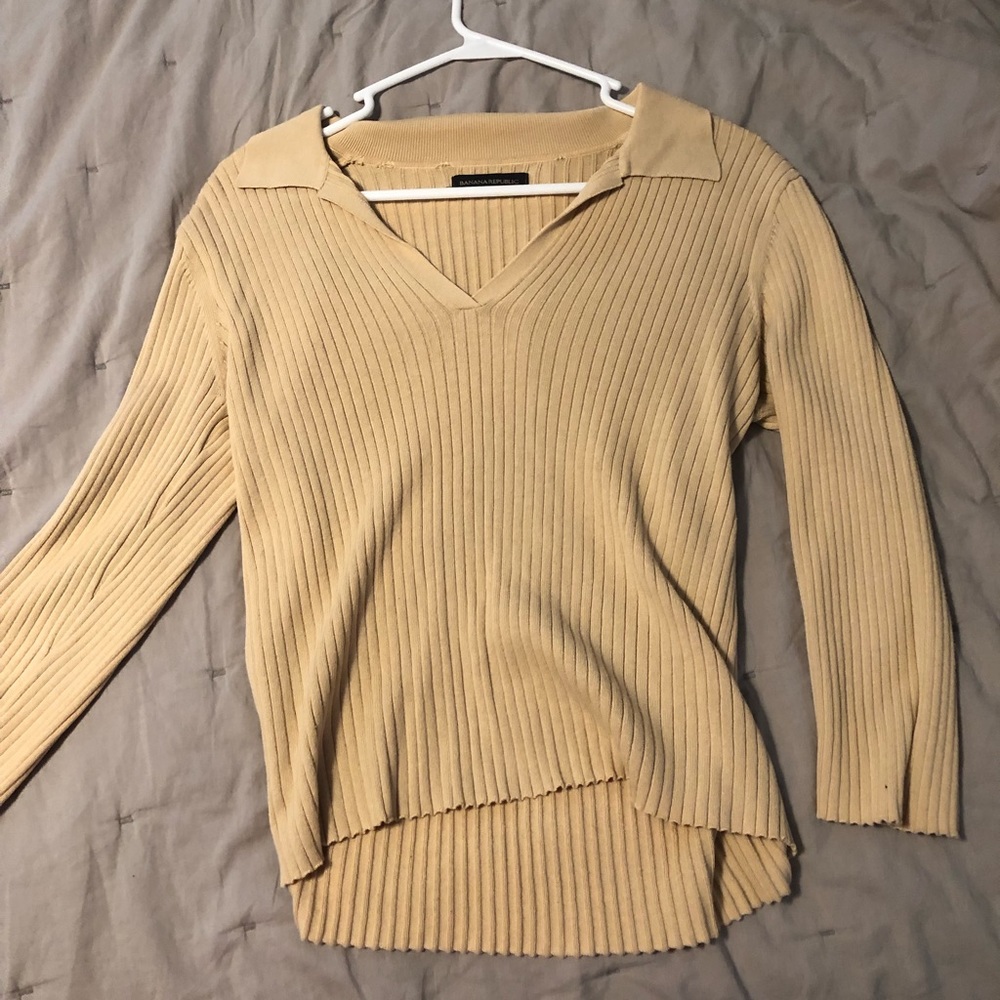 Tan shirt